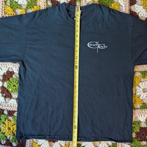 Vintage Walking Dead Man Scripture Jesus Tee XL Romans 6:11 Longsleeve Shirt - Picture 5 of 5